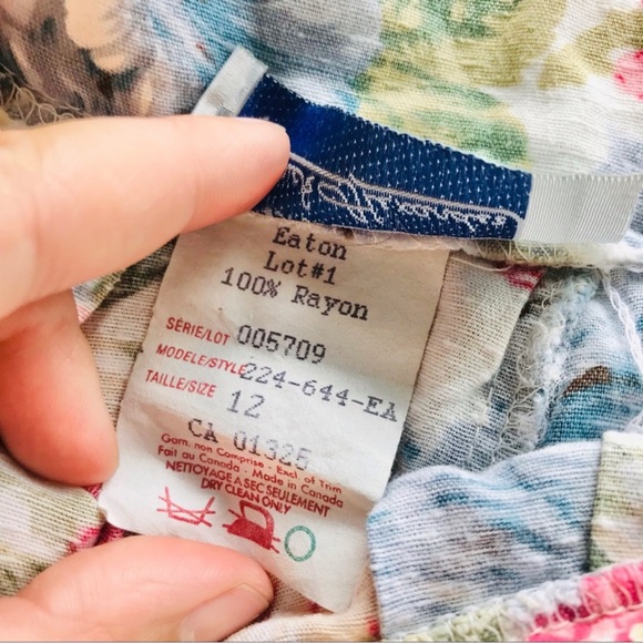 Vintage floral skirt - Picture 9 of 9